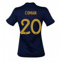 Frankrike Kingsley Coman #20 Hemmatröja Kvinnor VM 2022 Korta ärmar